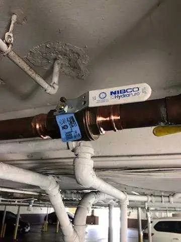 Copper pipe repair and valve work for Backflow Testing in Chrome